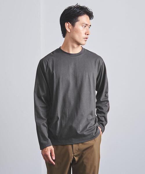 UNITED ARROWS（ユナイテッドアローズ）の「＜UNITED ARROWS ＞ スヴィン/サファイア ロングスリーブ（Tシャツ/カットソー・メンズ・ホワイト/ダークグレー・SMALL/MEDIUM/LARGE/X-LARGE）」の4枚目の写真