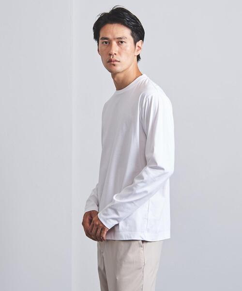 UNITED ARROWS（ユナイテッドアローズ）の「＜UNITED ARROWS ＞ スヴィン/サファイア ロングスリーブ（Tシャツ/カットソー・メンズ・ホワイト/ダークグレー・SMALL/MEDIUM/LARGE/X-LARGE）」の7枚目の写真