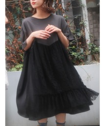 merry jenny | イソザイレイヤードカットワンピース(ワンピース)