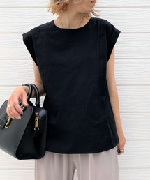 Q | 肩タックノースリブラウス(Tシャツ/カットソー)