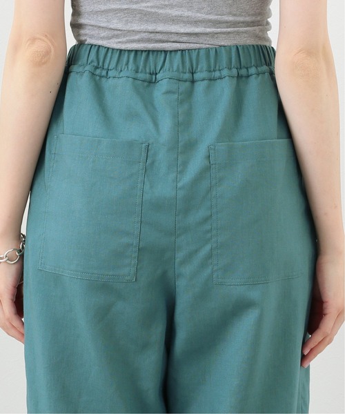 SLOBE IENA（スローブイエナ）の「リネン混イージーパンツ【ウエストゴム/手洗い可能】◆（その他パンツ・レディース・グリーン/アイボリー/ブラック・FREE）」の14枚目の写真