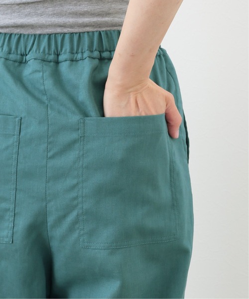 SLOBE IENA（スローブイエナ）の「リネン混イージーパンツ【ウエストゴム/手洗い可能】◆（その他パンツ・レディース・グリーン/アイボリー/ブラック・FREE）」の15枚目の写真