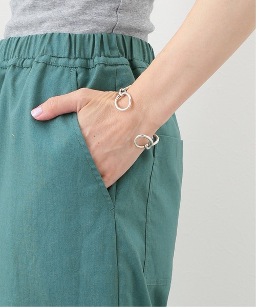 SLOBE IENA（スローブイエナ）の「リネン混イージーパンツ【ウエストゴム/手洗い可能】◆（その他パンツ・レディース・グリーン/アイボリー/ブラック・FREE）」の16枚目の写真
