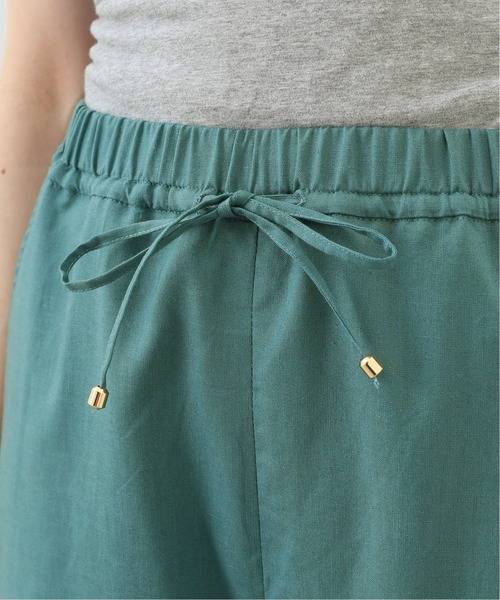 SLOBE IENA（スローブイエナ）の「リネン混イージーパンツ【ウエストゴム/手洗い可能】◆（その他パンツ・レディース・グリーン/アイボリー/ブラック・FREE）」の17枚目の写真