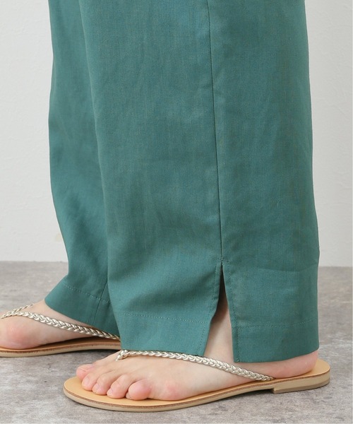 SLOBE IENA（スローブイエナ）の「リネン混イージーパンツ【ウエストゴム/手洗い可能】◆（その他パンツ・レディース・グリーン/アイボリー/ブラック・FREE）」の18枚目の写真