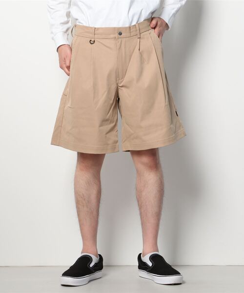 POLeR OUTDOOR STUFF（ポーラーアウトドアスタッフ）の「POLeR OUTDOOR STUFF/ポーラーアウトドアスタッフ　SKATE BAGGY CHINO SHORTS（その他パンツ・メンズ・ベージュ/ネイビー・34/36）」の2枚目の写真