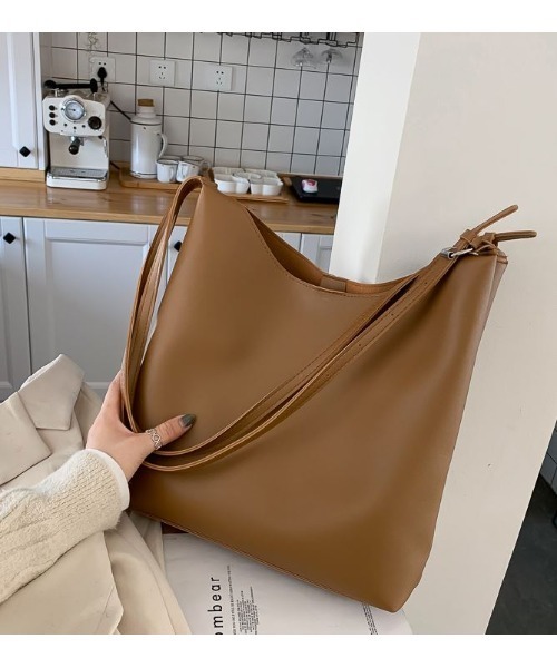 SETUP7（セットアップセブン）の「【SETUP7】PUレザーショルダー ポーチ付 KNF（ショルダーバッグ・レディース・ブラック/ベージュ/ブラウン・FREE）」の12枚目の写真