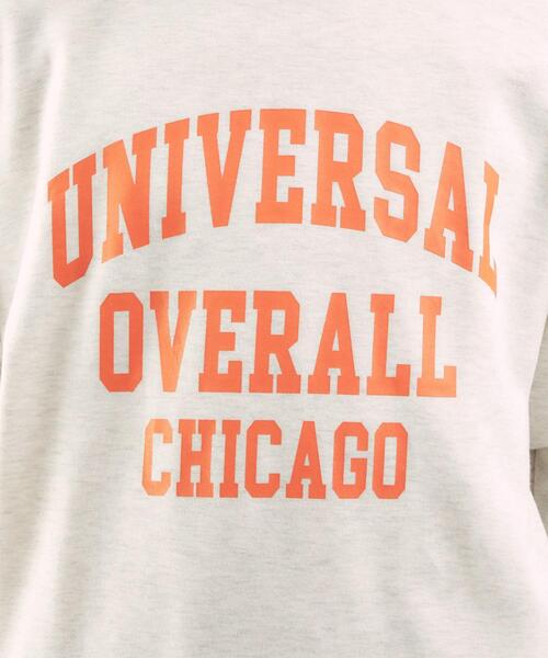 UNIVERSAL OVERALL（ユニバーサルオーバーオール）の「【別注】＜UNIVERSAL OVERALL×green label relaxing＞ロゴ クルーネック 長袖  スウェット（スウェット・メンズ・ナチュラル/ブラック・L/M/XL）」の10枚目の写真