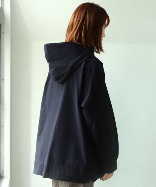 ORCIVAL◆シャツ/OR-B0020 STT/フーデッド プルオーバーシャツ/ベージュ/コットン ORCIVAL(オーシバルオーチバル) / シャツ/OR-B0020 STT