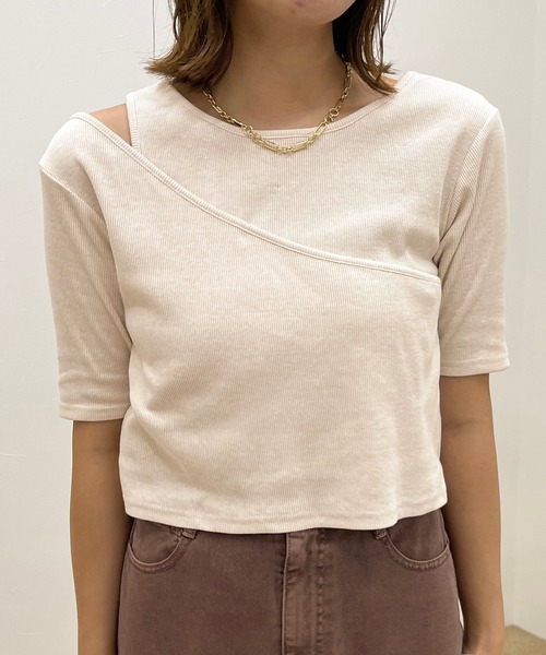 apres jour clair(アプレジュールクレア)の「【apres jour clair】レイヤードリブトップス【ZOZOTOWN限定アイテム】(Tシャツ/カットソー・レディース・アイボリー/ミント/ベージュ・フリー/X-LARGE)」の19枚目の写真