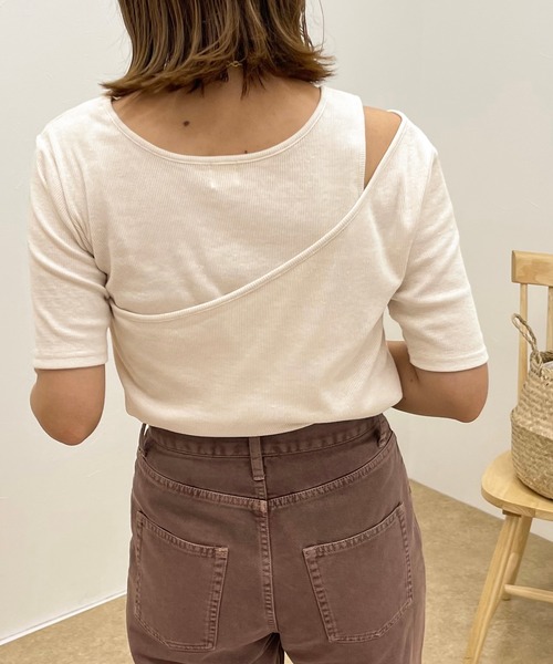 apres jour clair(アプレジュールクレア)の「【apres jour clair】レイヤードリブトップス【ZOZOTOWN限定アイテム】(Tシャツ/カットソー・レディース・アイボリー/ミント/ベージュ・フリー/X-LARGE)」の10枚目の写真
