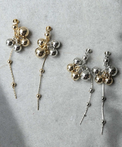 antiqua（アンティカ）の「メタルボールイヤリング（イヤリング・レディース・シルバー/ゴールド・FREE）」の9枚目の写真