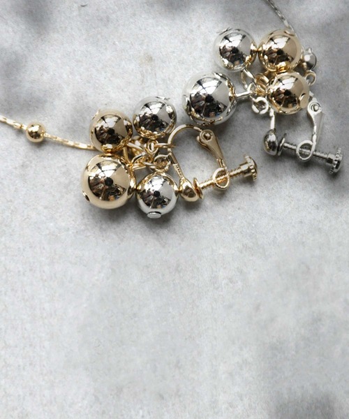 antiqua（アンティカ）の「メタルボールイヤリング（イヤリング・レディース・シルバー/ゴールド・FREE）」の10枚目の写真