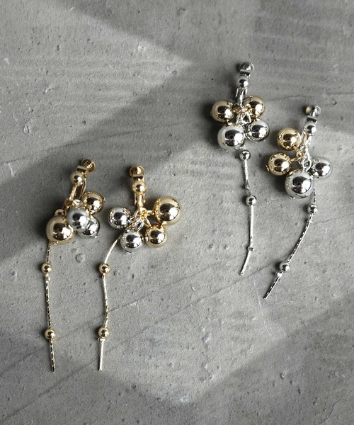 antiqua（アンティカ）の「メタルボールイヤリング（イヤリング・レディース・シルバー/ゴールド・FREE）」の12枚目の写真