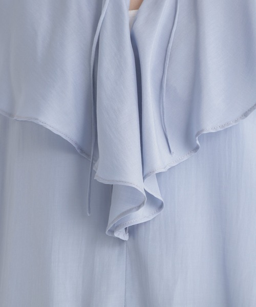 Andemiu（アンデミュウ）の「フリルネックブラウス219039（シャツ/ブラウス・レディース・ブラック/イエロー/ブルー・FREE）」の13枚目の写真