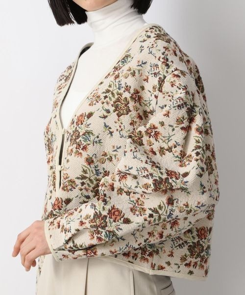 LOWRYS FARM（ローリーズファーム）の「ゴブランジャケカーデＬＳ　218031（カーディガン/ボレロ・レディース・ブラック/ベージュ/アイボリー/オレンジ・FREE）」の19枚目の写真