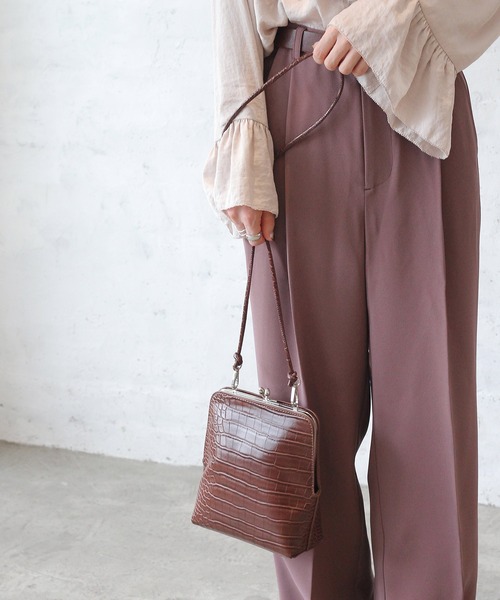 Crisp(クリスプ)の「クロコ柄ミニバッグ(ショルダーバッグ・レディース・ブラック/ブラウン・FREE)」の18枚目の写真