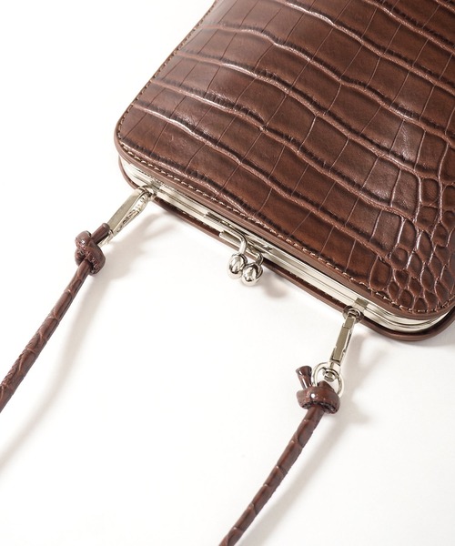 Crisp(クリスプ)の「クロコ柄ミニバッグ(ショルダーバッグ・レディース・ブラック/ブラウン・FREE)」の22枚目の写真