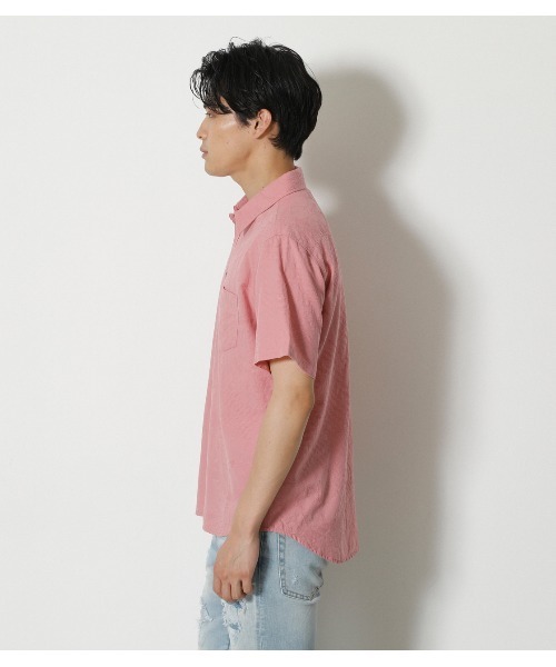 AZUL by moussy(アズールバイマウジー)の「SHADOW ALOHA SHIRT/シャドウアロハシャツ(シャツ/ブラウス・メンズ・ホワイト/ネイビー/ライトピンク・SMALL/MEDIUM/LARGE/X-LARGE)」の11枚目の写真