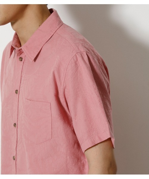 AZUL by moussy(アズールバイマウジー)の「SHADOW ALOHA SHIRT/シャドウアロハシャツ(シャツ/ブラウス・メンズ・ホワイト/ネイビー/ライトピンク・SMALL/MEDIUM/LARGE/X-LARGE)」の8枚目の写真