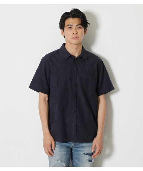 AZUL by moussy(アズールバイマウジー)の「SHADOW ALOHA SHIRT/シャドウアロハシャツ(シャツ/ブラウス・メンズ・ホワイト/ネイビー/ライトピンク・SMALL/MEDIUM/LARGE/X-LARGE)」の12枚目の写真
