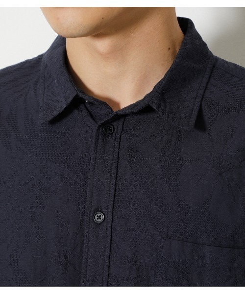 AZUL by moussy(アズールバイマウジー)の「SHADOW ALOHA SHIRT/シャドウアロハシャツ(シャツ/ブラウス・メンズ・ホワイト/ネイビー/ライトピンク・SMALL/MEDIUM/LARGE/X-LARGE)」の9枚目の写真