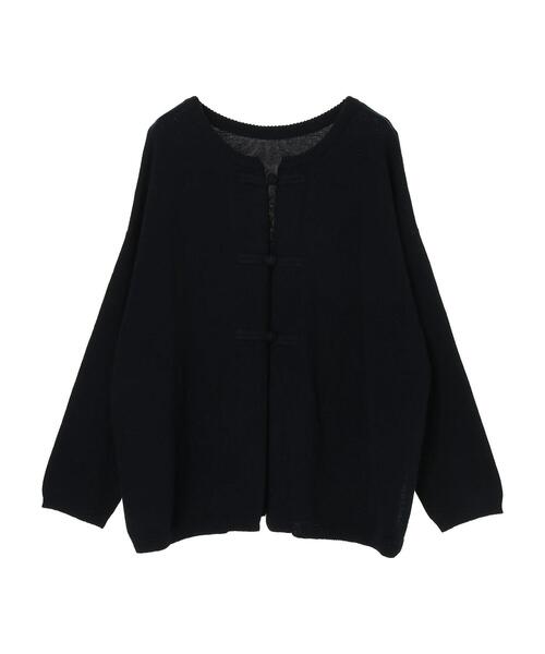 CRAFT STANDARD BOUTIQUE（クラフトスタンダードブティック）の「チャイナニットカーディガン　＊◇（カーディガン/ボレロ・レディース・ネイビー/アイボリー/モカ・FREE）」の13枚目の写真