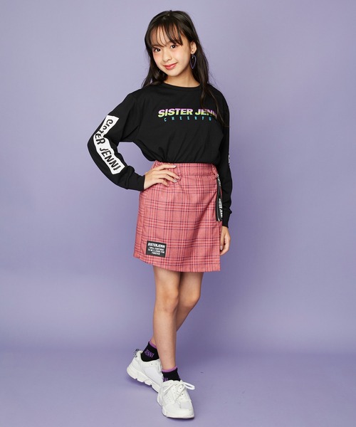 SISTER JENNI（SISTER JENNI）の「チェックスカート風ショーパン（その他パンツ・キッズ・ラベンダー/レッド/ブラウン・130cm/140cm/150cm/160cm）」の8枚目の写真