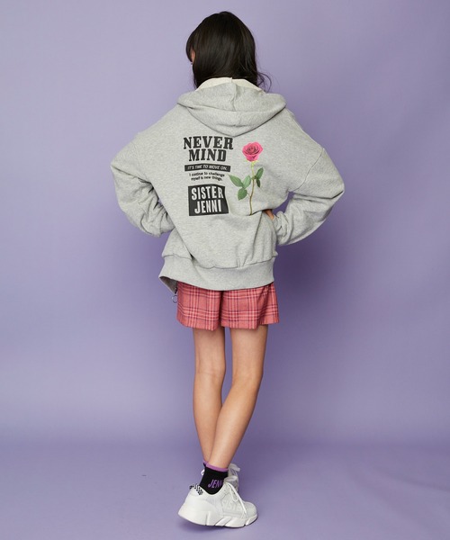 SISTER JENNI（SISTER JENNI）の「チェックスカート風ショーパン（その他パンツ・キッズ・ラベンダー/レッド/ブラウン・130cm/140cm/150cm/160cm）」の13枚目の写真