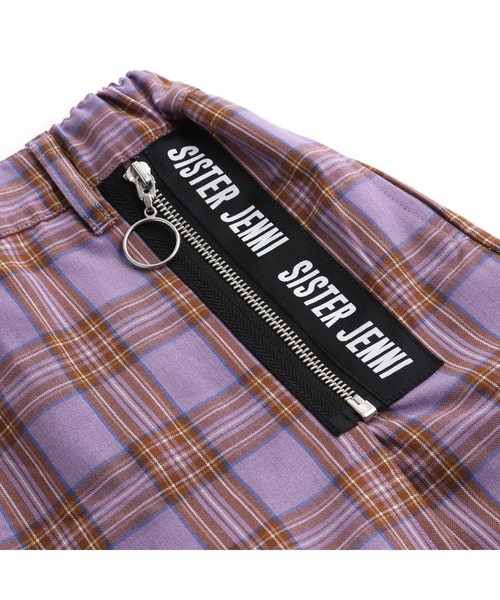 SISTER JENNI（SISTER JENNI）の「チェックスカート風ショーパン（その他パンツ・キッズ・ラベンダー/レッド/ブラウン・130cm/140cm/150cm/160cm）」の9枚目の写真