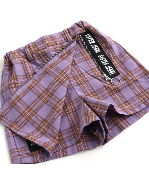 SISTER JENNI（SISTER JENNI）の「チェックスカート風ショーパン（その他パンツ・キッズ・ラベンダー/レッド/ブラウン・130cm/140cm/150cm/160cm）」の14枚目の写真