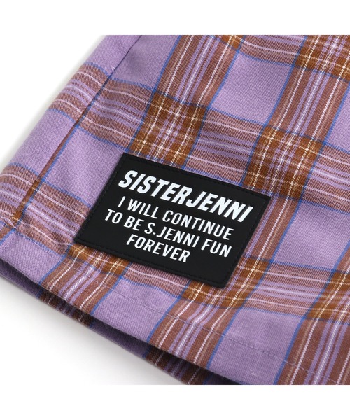 SISTER JENNI（SISTER JENNI）の「チェックスカート風ショーパン（その他パンツ・キッズ・ラベンダー/レッド/ブラウン・130cm/140cm/150cm/160cm）」の7枚目の写真