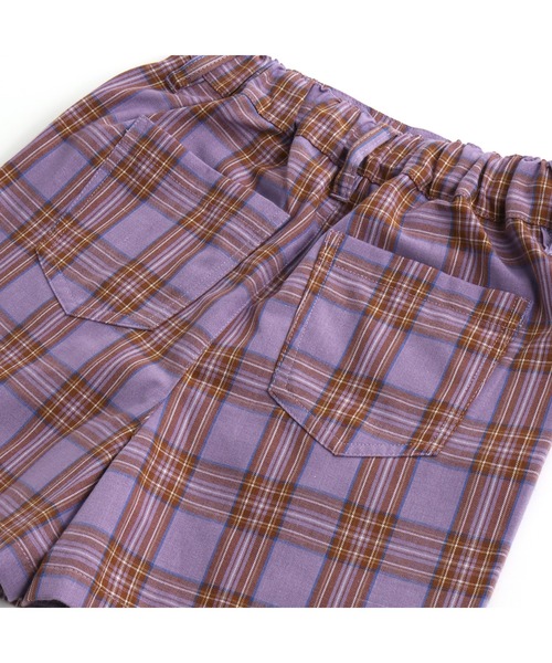 SISTER JENNI（SISTER JENNI）の「チェックスカート風ショーパン（その他パンツ・キッズ・ラベンダー/レッド/ブラウン・130cm/140cm/150cm/160cm）」の12枚目の写真