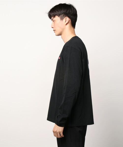 CHUMS(チャムス)の「【CHUMS】Booby Logo L/S T-Shirt(Tシャツ/カットソー・メンズ・ネイビー/カーキ/ホワイト/ブラック/ダークグリーン/ホワイト×ネイビー・X-LARGE/LARGE/MEDIUM)」の7枚目の写真