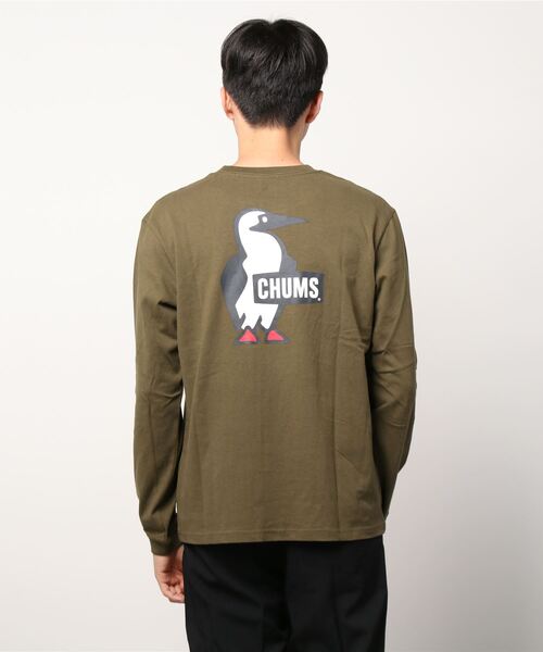 CHUMS(チャムス)の「【CHUMS】Booby Logo L/S T-Shirt(Tシャツ/カットソー・メンズ・ネイビー/カーキ/ホワイト/ブラック/ダークグリーン/ホワイト×ネイビー・X-LARGE/LARGE/MEDIUM)」の11枚目の写真