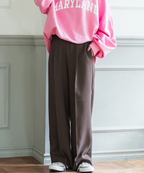 coca（coca）（コカ）の「＼＼新色登場／／ワイドパンツ（その他パンツ・レディース・ブラック/ブラウン/グレー/レッド/グリーン/カーキ/イエロー・SHORT/LONG）」の4枚目の写真