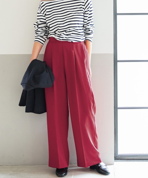 coca（coca）（コカ）の「＼＼新色登場／／ワイドパンツ（その他パンツ・レディース・ブラック/ブラウン/グレー/レッド/グリーン/カーキ/イエロー・SHORT/LONG）」の7枚目の写真