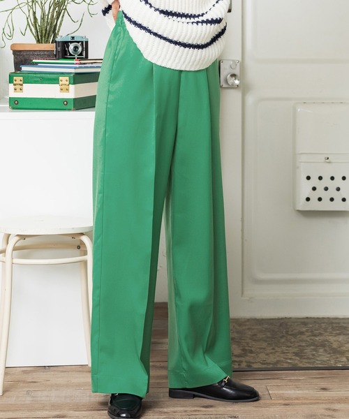 coca（coca）（コカ）の「＼＼新色登場／／ワイドパンツ（その他パンツ・レディース・ブラック/ブラウン/グレー/レッド/グリーン/カーキ/イエロー・SHORT/LONG）」の6枚目の写真