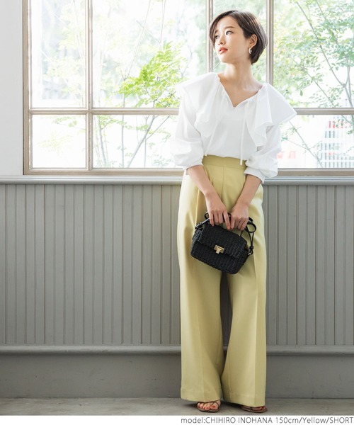 coca（coca）（コカ）の「＼＼新色登場／／ワイドパンツ（その他パンツ・レディース・ブラック/ブラウン/グレー/レッド/グリーン/カーキ/イエロー・SHORT/LONG）」の12枚目の写真