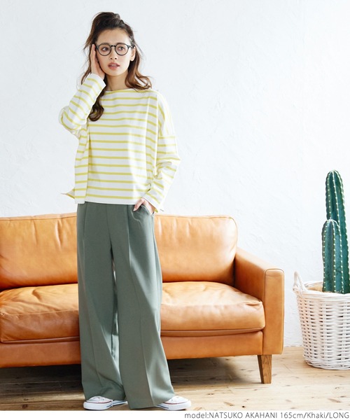 coca（coca）（コカ）の「＼＼新色登場／／ワイドパンツ（その他パンツ・レディース・ブラック/ブラウン/グレー/レッド/グリーン/カーキ/イエロー・SHORT/LONG）」の13枚目の写真