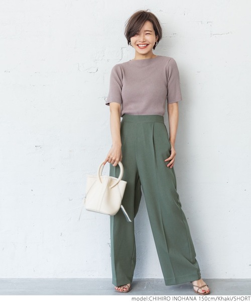 coca（coca）（コカ）の「＼＼新色登場／／ワイドパンツ（その他パンツ・レディース・ブラック/ブラウン/グレー/レッド/グリーン/カーキ/イエロー・SHORT/LONG）」の17枚目の写真