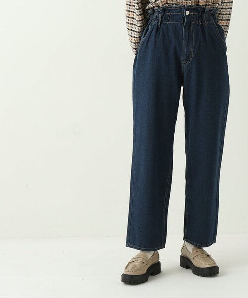 frames RAY CASSIN（フレームスレイカズン）の「ウエストギャザーパンツ（デニム）（デニムパンツ・レディース・インディゴブルー/ブルー・FREE）」の2枚目の写真