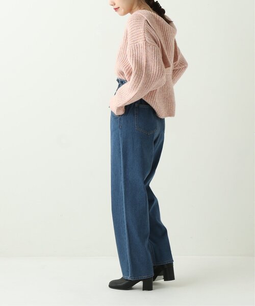 frames RAY CASSIN（フレームスレイカズン）の「ウエストギャザーパンツ（デニム）（デニムパンツ・レディース・インディゴブルー/ブルー・FREE）」の5枚目の写真