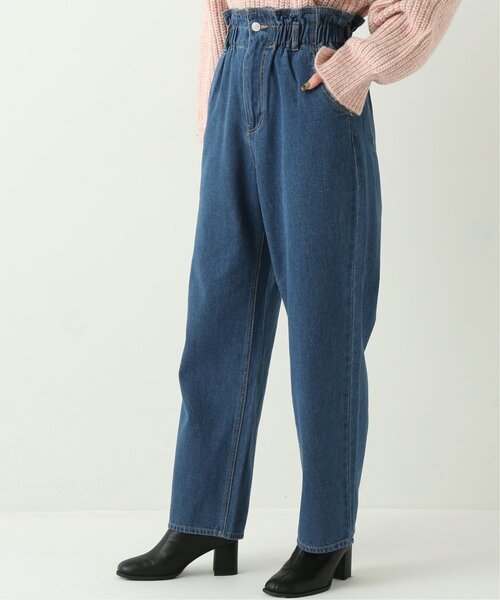 frames RAY CASSIN（フレームスレイカズン）の「ウエストギャザーパンツ（デニム）（デニムパンツ・レディース・インディゴブルー/ブルー・FREE）」の8枚目の写真