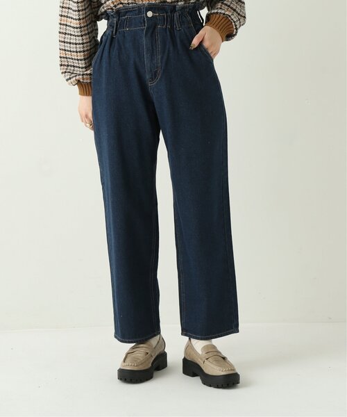 frames RAY CASSIN（フレームスレイカズン）の「ウエストギャザーパンツ（デニム）（デニムパンツ・レディース・インディゴブルー/ブルー・FREE）」の17枚目の写真