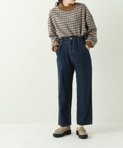 frames RAY CASSIN（フレームスレイカズン）の「ウエストギャザーパンツ（デニム）（デニムパンツ・レディース・インディゴブルー/ブルー・FREE）」の18枚目の写真