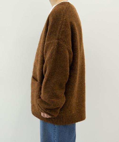 MUHET（ミュエータ）の「モヘア風カーディガン（カーディガン/ボレロ・レディース・ダークブラウン/パープル/ライトブラウン・SMALL/MEDIUM/LARGE）」の13枚目の写真