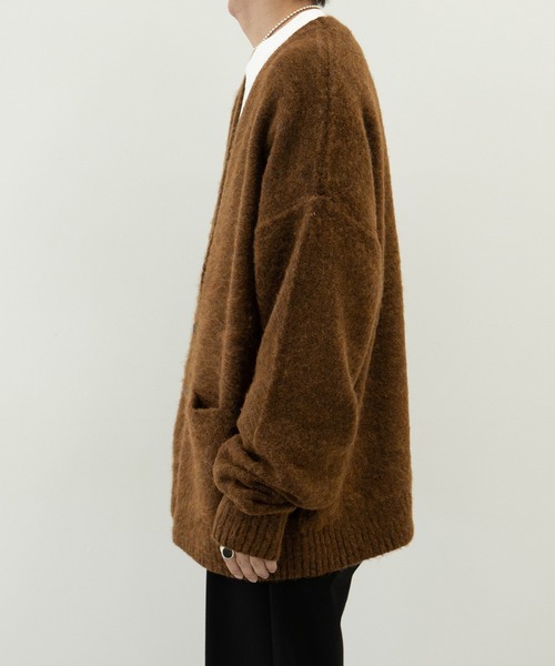 MUHET（ミュエータ）の「モヘア風カーディガン（カーディガン/ボレロ・レディース・ダークブラウン/パープル/ライトブラウン・SMALL/MEDIUM/LARGE）」の19枚目の写真
