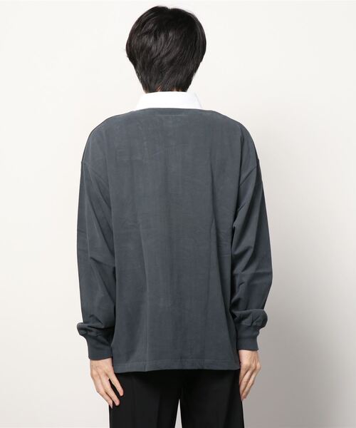 BEN DAVIS(ベンデイビス)の「【BENDAVIS/ベンデイビス】ミニゴリラワンポイント刺繍ラガーシャツ(その他トップス・メンズ・パープル/ネイビー/ブラック/アイボリー・M/L)」の6枚目の写真