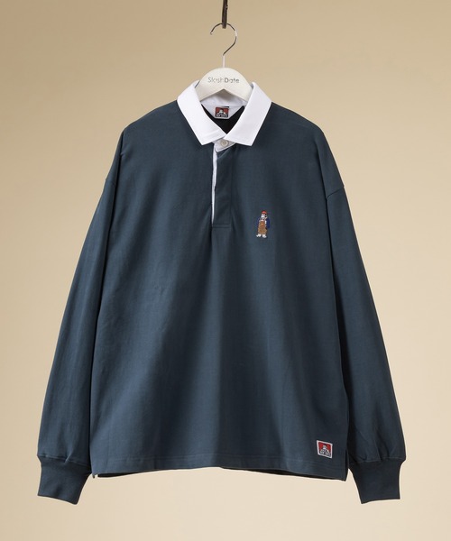 BEN DAVIS(ベンデイビス)の「【BENDAVIS/ベンデイビス】ミニゴリラワンポイント刺繍ラガーシャツ(その他トップス・メンズ・パープル/ネイビー/ブラック/アイボリー・M/L)」の9枚目の写真